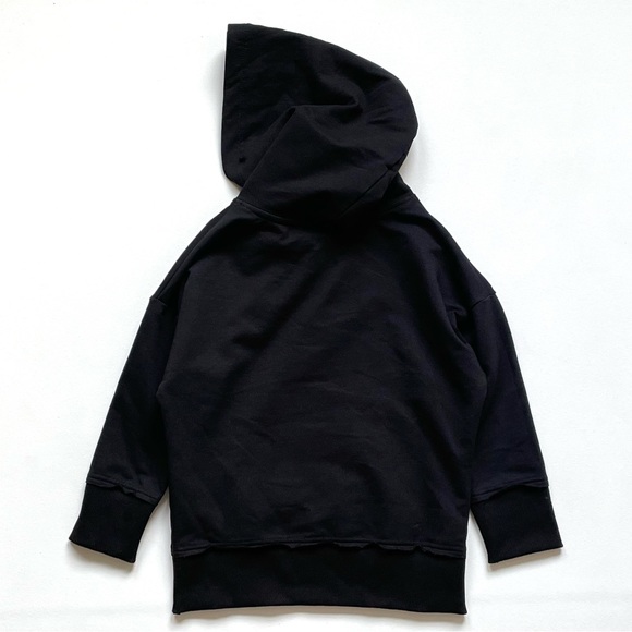 NWT Minikid Hooded Pullover Sweatshirt in Black 5-6 - Picture 11 of 13